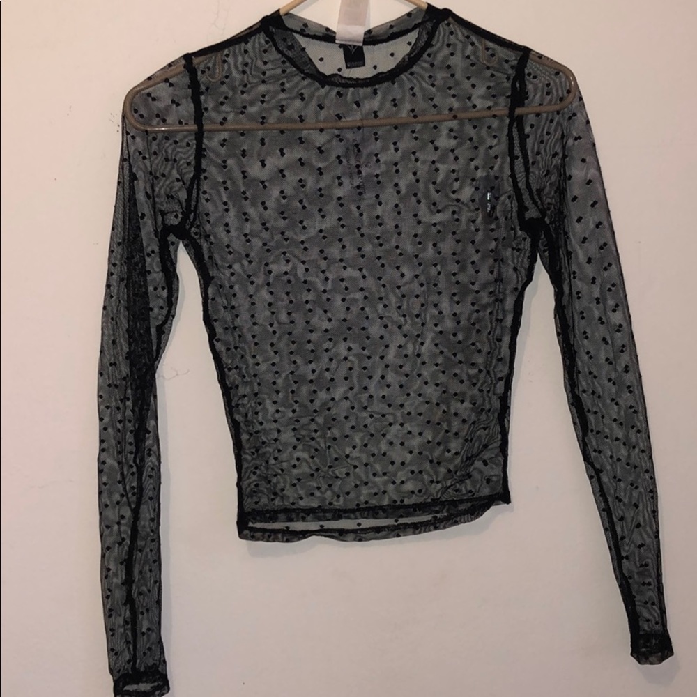 Mesh long sleeve shirt!